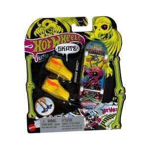 Tony Hawk Hot Wheels Skate Dragon Bones Fingerboard Yellow Shoes New 2022